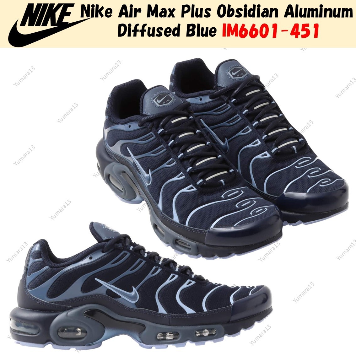 Nike Air Max Plus Obsidian Aluminum Diffused Blue IM6601-451 Men's