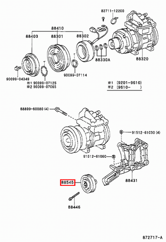 Genuine LandCruiser FZJ80 FZJ79 FZJ78 FZJ76 1FZ Air Conditioner Idler Pulley - Picture 9 of 20