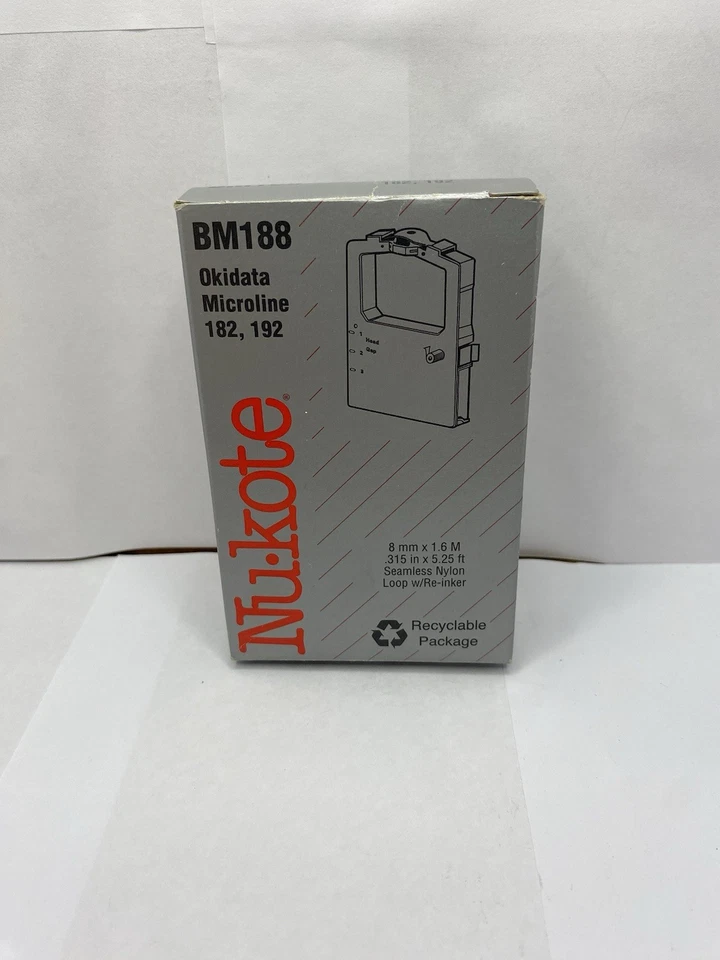 NuKote BM188 Ribbon Okidata Microline 182 192 New Old Stock - Image 2 of 3