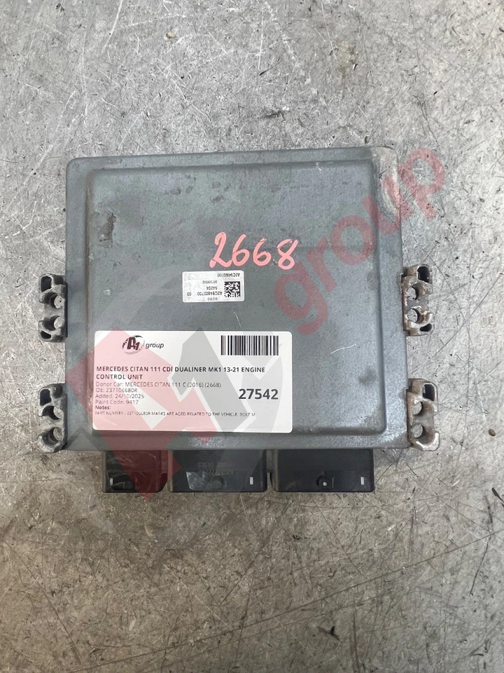 MERCEDES CITAN 111 CDI DUALINER MK1 13-21 ENGINE CONTROL UNIT 237106680R - Image 2 of 4