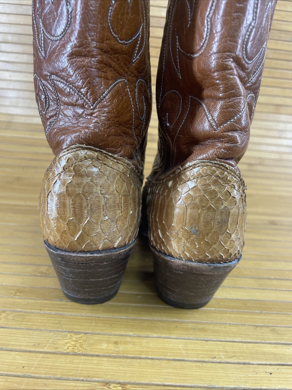 Dan Post Brown  Python Snake Skin Exotic Cowgirl … - image 17