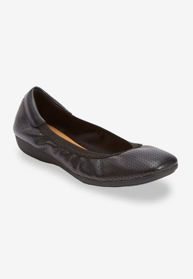 NWOB Black Womens Comfortview Everleigh Slip On Loafers Size 10 W