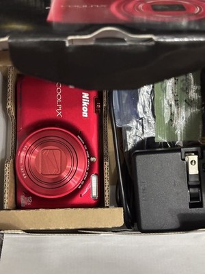 Nikon COOLPIX S6500 16.0MP Red Compact Digital Camera | eBay