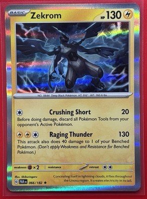 Zekrom 066/182 Pokemon Sv04: Paradox Rift Holo