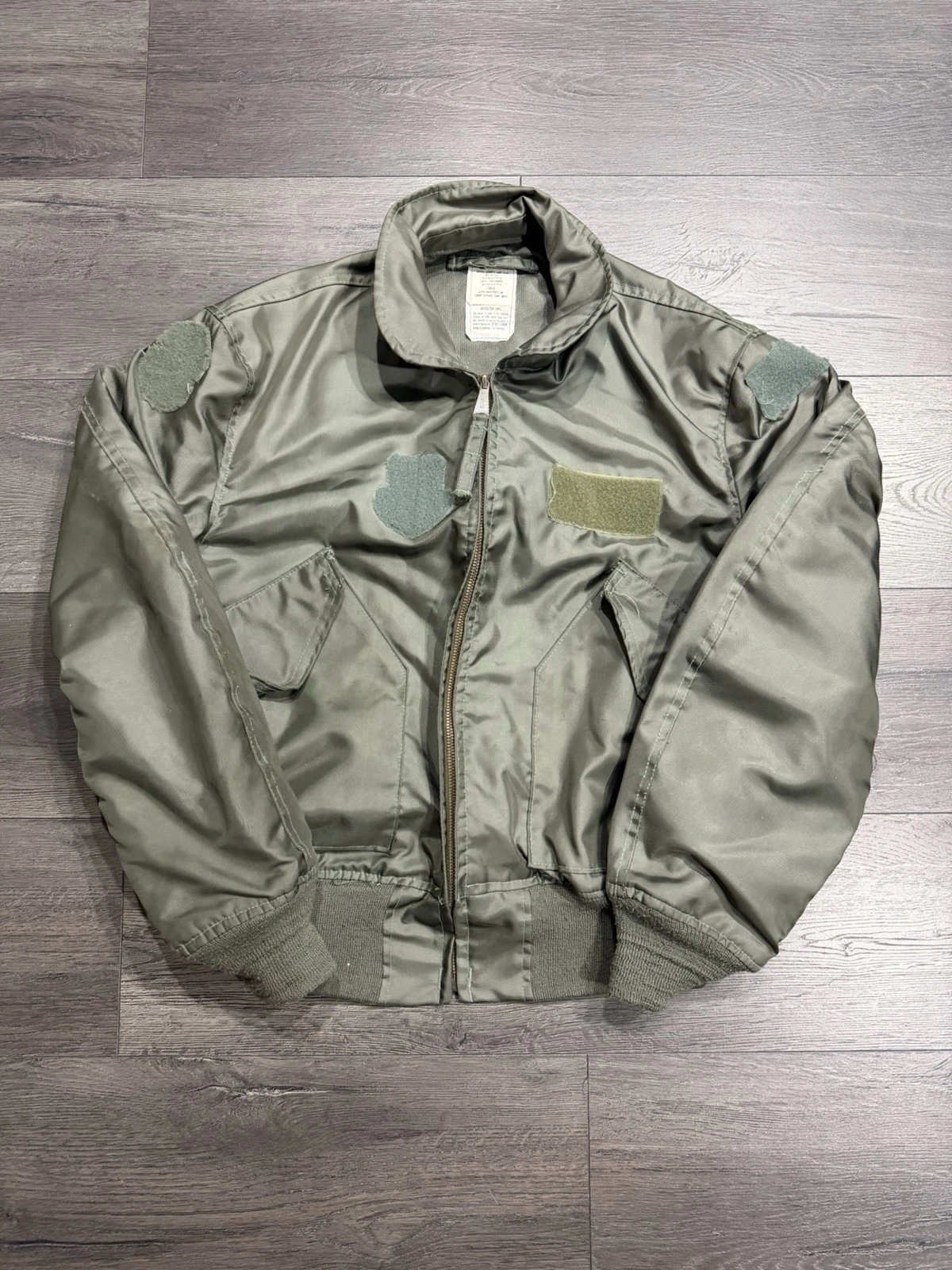 Alpha Industries CWU-36P Lightweight Flyers Bomber Jacket Size Large 1987 Read