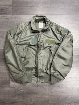 Alpha Industries CWU-36P Lightweight Flyers Bomber Jacket Size Large 1987 Read