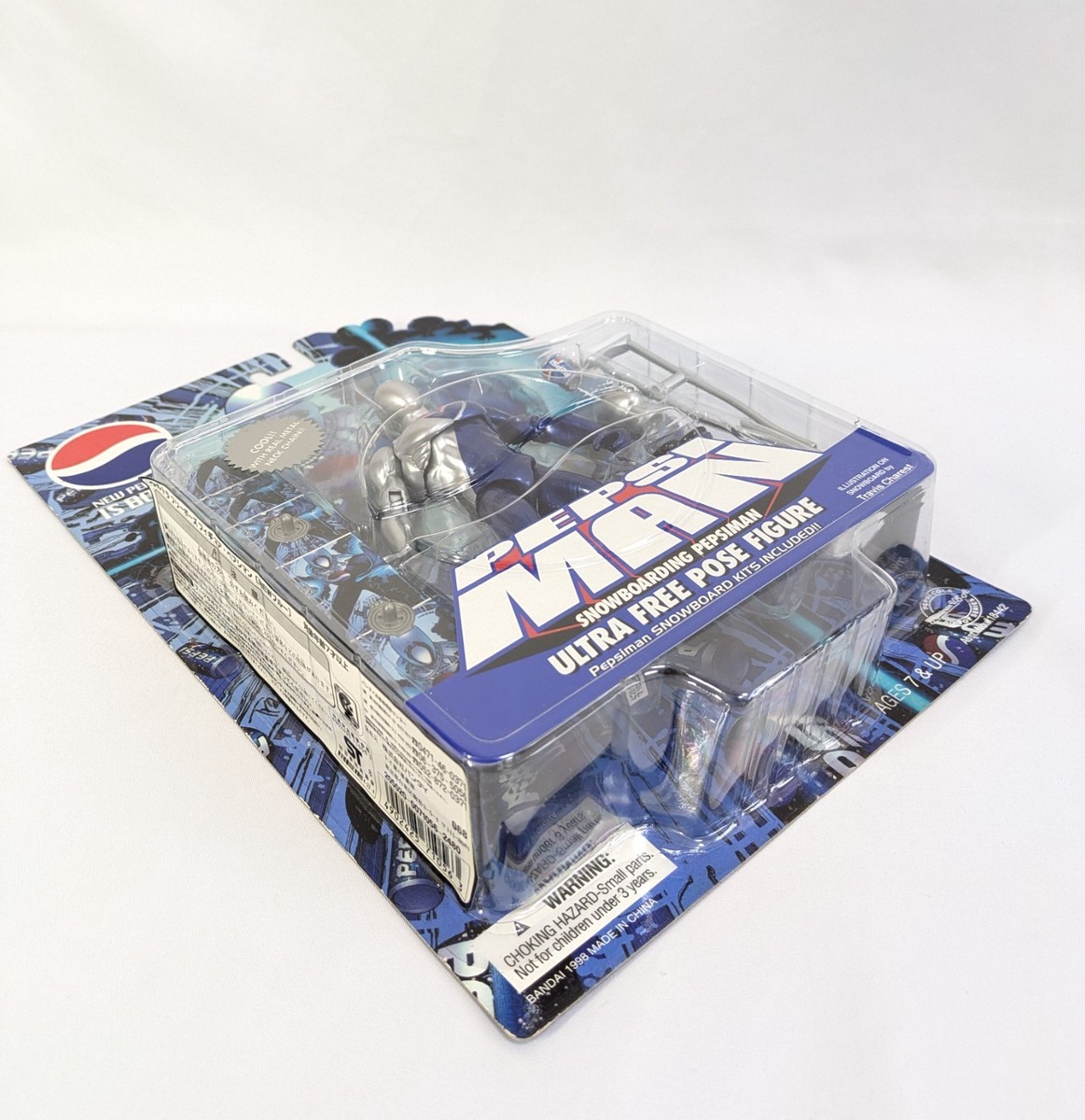 1998 PEPSI MAN Snowboarding Ultra Free Pose Figure Blue 5.9 in