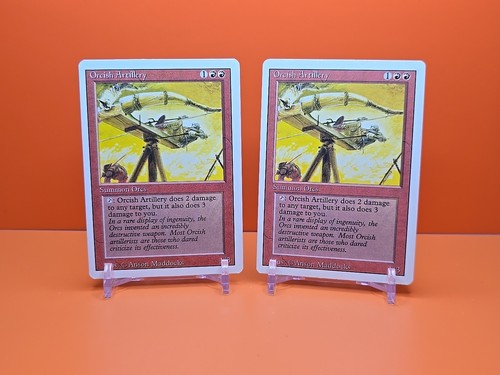π΄π΄π΄ (2) 1994 MAGIC The Gathering ORCISH ARTILLARY REVISED 3RD EDITION PLAYED - Picture 1 of 6