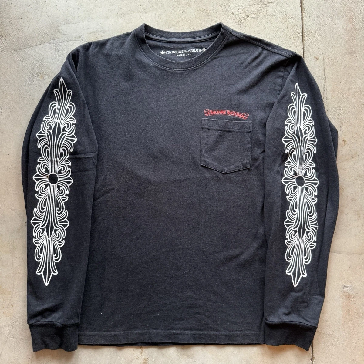 Preços baixos em Chrome Hearts Camisetas manga longa para Homens