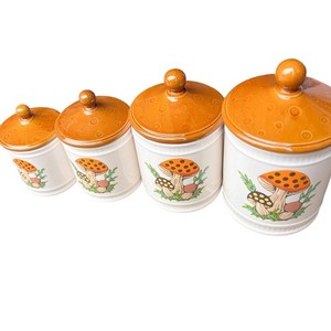 Mushroom Canister Set | eBay