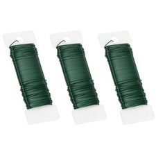 115 Yard Floral Wire Flexible Paddle Wire 3 Roll 20 Gauge Florist Wire Green