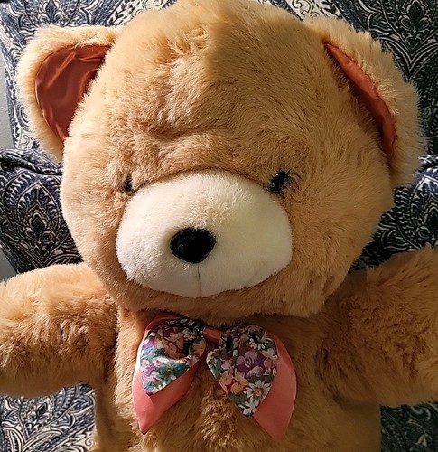 HUGE Vintage Teddy Precious Dandee Plush Stuffed Bear 24" - Picture 2 of 6
