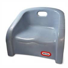 Vintage Little Tikes Child Toddler Size Blue Booster Seat Chair with Handle