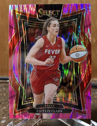 2025 Panini Select WNBA Caitlin Clark #41 Concourse Pink Flash Prizm