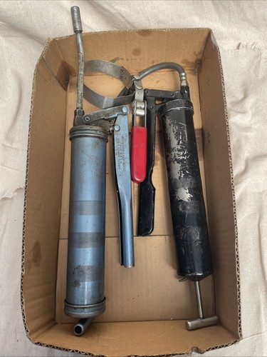 Vintage Grease Guns And Oil Filter Wrench Superior Easy-Matic