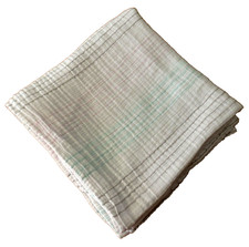 Aden  Anais Baby Swaddle Blanket Muslin Pale Green Pink Gray Stripes 42  x 42  