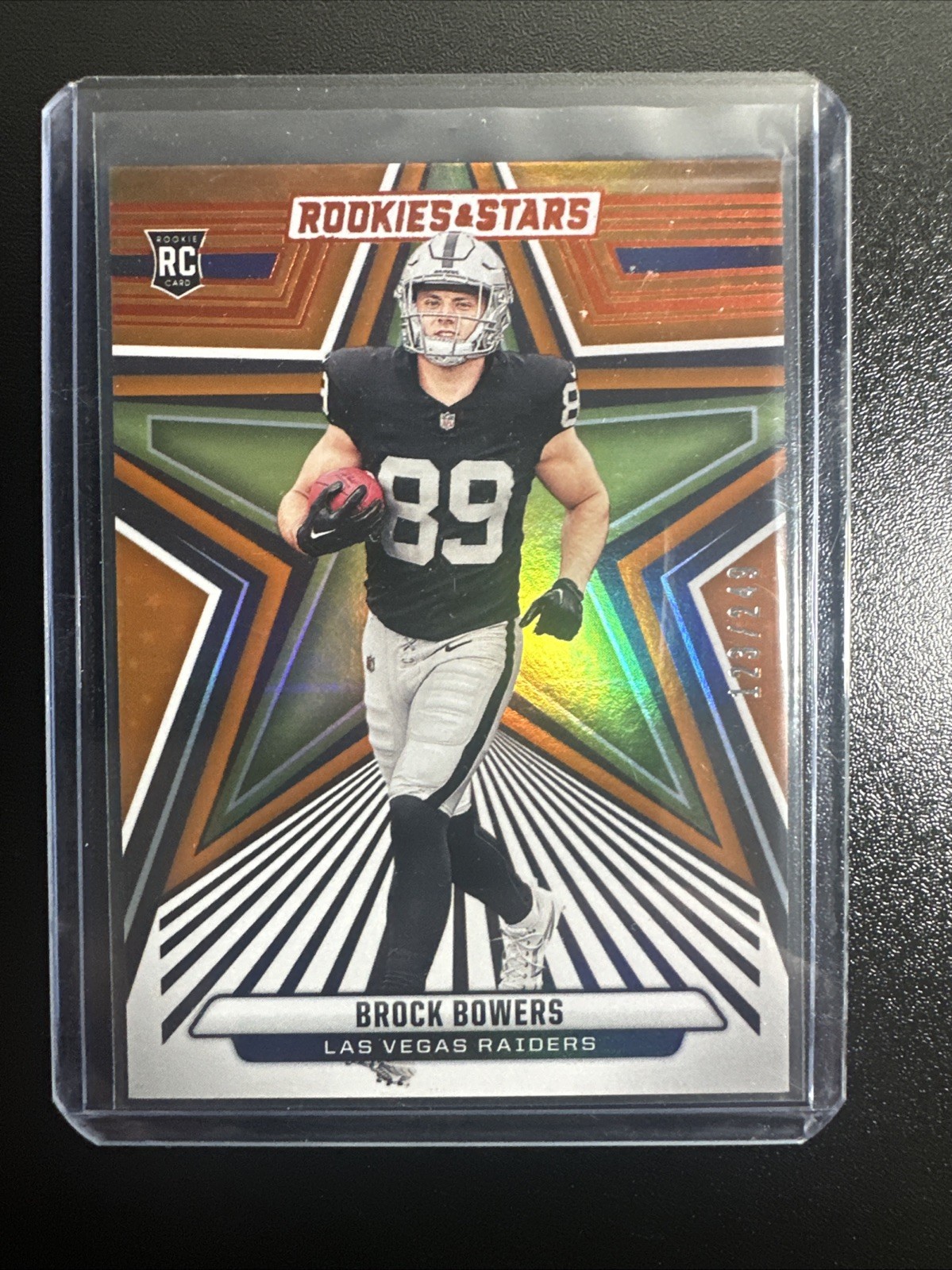 2024 Panini Rookies & Stars - Brock Bowers RC #114 Orange Parallel #/249 Rookie