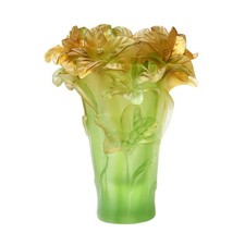 Crystal Flower Vase Elegant Decorative Blossom Vase Ornamental for Living Room