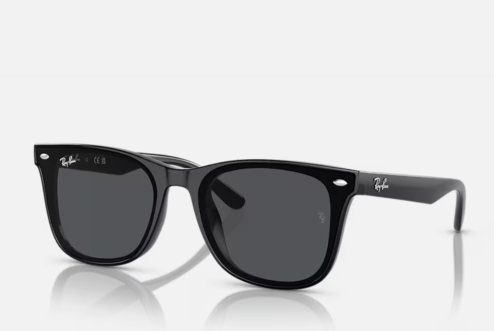 Ray Ban Steve Wayfarer RB4487 6629/71 54 Black Dark Green Sunglasses 4487