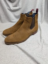 Johnston & Murphy Upton Chelsea Boots Men’s 12M Brown Suede Ankle Dress Boot
