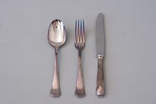 Christofle America cucchiaio argentato forchetta e coltello INUTILIZZATO