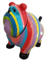 Moderne Dekoration Haus Garten Deko Figur Statue Skulptur Abstrakt 63 Cm Hund