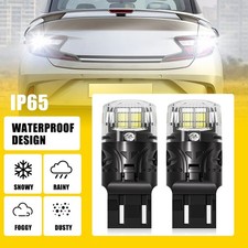 4pcs 7443 7440 Led White 6500k Reverse Turn Signal Drl Parking Light Bulbs