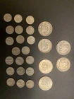 90% Silver Coins lot - Half Dollars, Dimes, Franklin, Kennedy,walking liberty