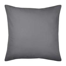 Une Taie d'oreiller Couleur Gris ardoise en coton Bio