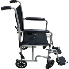 Drive Devilbliss Steel Transport Wheelchair Foldable Lightweight with Footrests