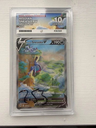Pokémon TCG Hisuian Sneasler v Astral Radiance 175/189 ACE 10 perfect subgrades