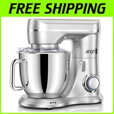 Efficient 10-Speed Food Mixer with Stainless Steel Bowl