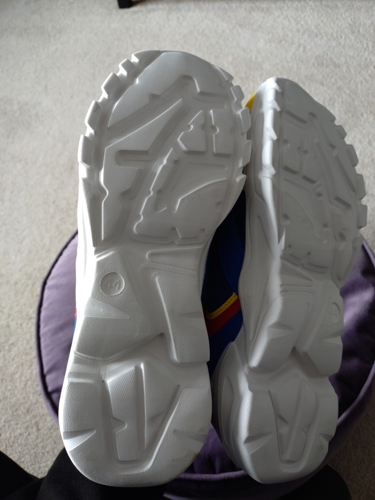Lidl Trainers Size UK 10 Brand New Blue Yellow Red. image 7