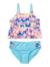 Breaking Waves 2 Pc Tankini Swimsuit Girls' Size 18 FREE SHIPPING