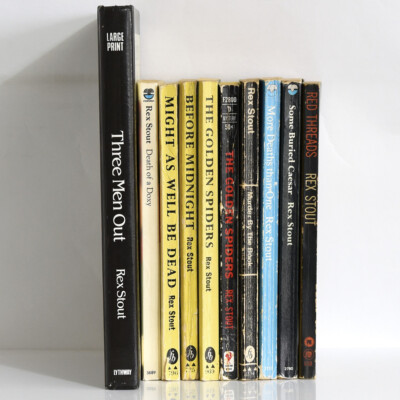 REX STOUT: Titel auswählen, Bibliothek bauen - Vintage Krimi, Nero Wolfe