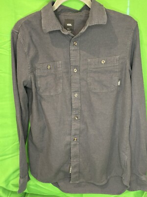 Vans Dress Shirt, Tailored Fit, Button Up Navy Long Sleeve Men S | eBay Vans Dress Shirt, Tailored Fit, Button Up Navy Long Sleeve Men S | eBay