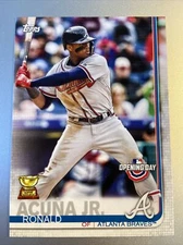 2019 TOPPS OPENING DAY BASEBALL RONALD ACUNA JR ROOKIE CUP # 51 BRAVES