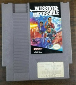 Videojuego Mission Impossible NES Nintendo - Contactos limpios y probados