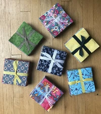 One CHARM PACK - 100 5" squares - Assorted - No Repeats - Cotton Quilt Fabric