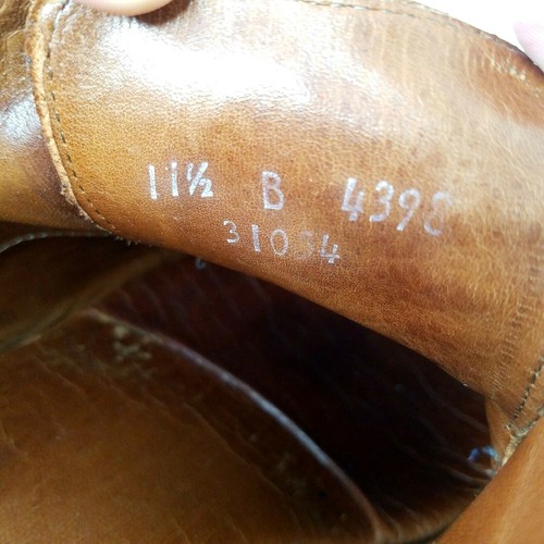 Allen Edmonds LaSalle Cuero Puntera Dividida Oxford Para Hombres Talla 11.5 B Chile Marrón - Imagen 9 de 9