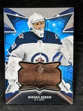 2020-21 UD SPx Hockey Finite Rookies #F-3 Mikhail Berdin RC 