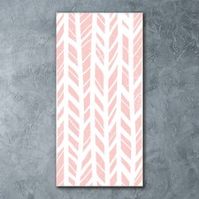 Tulup Glass Print Wall Art 60x120 - Herringbone pattern