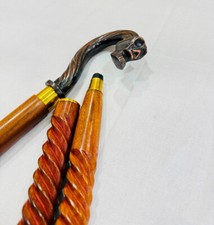 Antique Skull Pimp Costume Staff Prop Halloween Walking Stick Cane Accessory