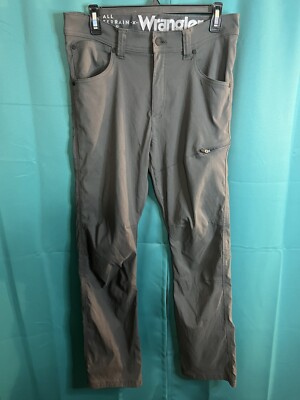 Women's Wrangler All Terrain Gear Cargo Pants Bootcut Dark Gray Size 