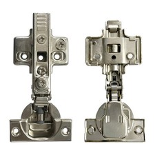 Soft Close Full Overlay  Door Hinges,110 Degree, Nickel Plated,35mm 4D Pack of 2