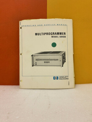 HP 06940-90007 MultiProgrammer Model 6940B Operating and Service Manual ...