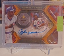 2022 Topps Tribute Andre Dawson Tribute To MVPs Blue Auto 02/25 SP Chicago Cubs