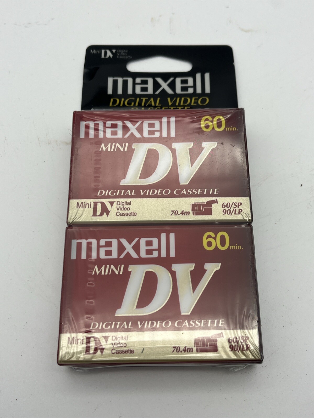 Maxell Mini DV Digital Video Camcorder Cassette Tapes 60 Minutes 2 Pack Blank