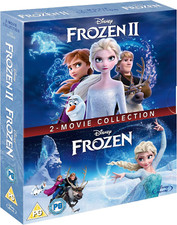 FROZEN DVD DOUBLE PACK PART 1 and 2 WALT DISNEY MOVIE FILM COLLECTION BLU RAY