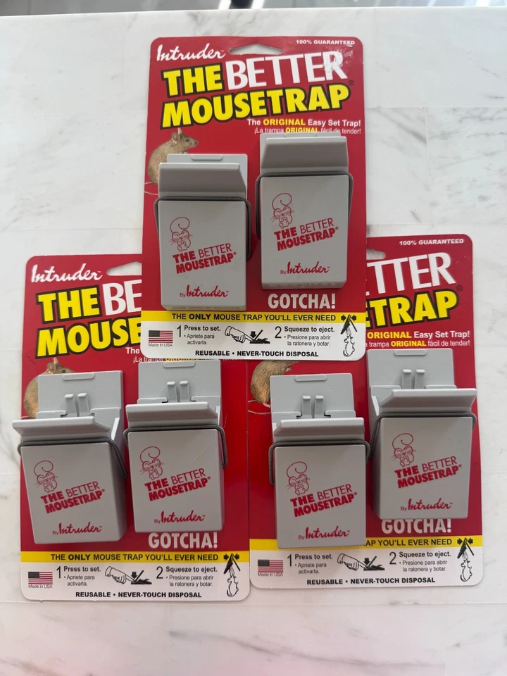 Intruder 16000 Reusable The Better Mouse Trap 8 L X 5 W X 2 H In. (pack of 6)